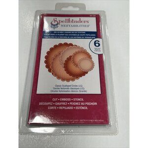 Spellbinders Nestabilities Dies Lacy Circles Cut Emboss Stencil 5 Piece J36